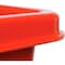 Global Industrial 8 Bushel Plastic Bulk Box Truck, Direct Mount Base, Red, 33-3/10L x 24-3/5W x 27-2/5H 800313RD - alternate 4